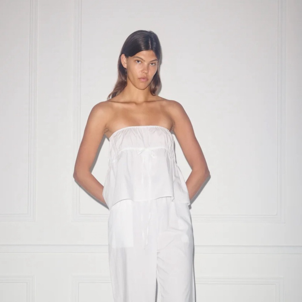 Strapless Cotton Top
